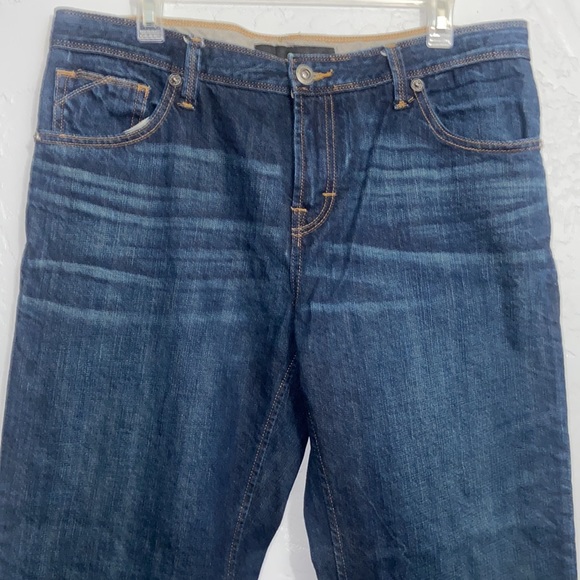 Buckle Black Nine Fit No 9 Dark Wash Jeans Denim Whiskers BBLA931 Size 34 - Picture 3 of 10